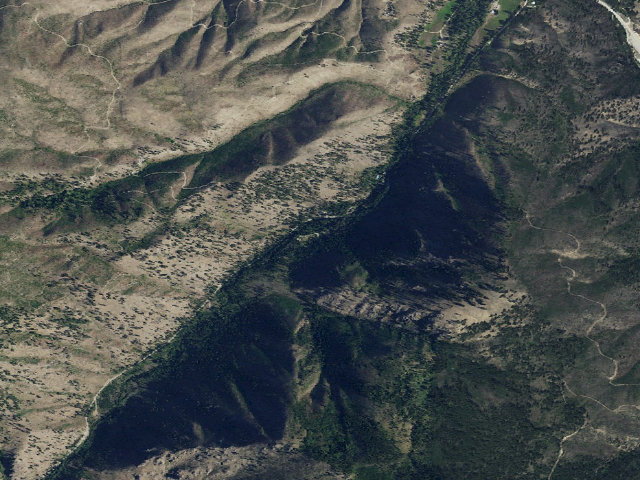 Aerial image of Warm Springs Campground