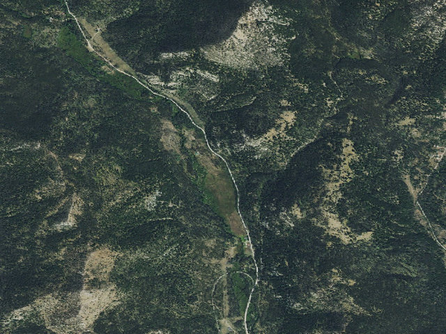 Aerial image of Warm Springs Campground