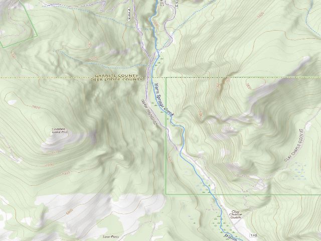 USGS topographic map of Warm Springs Creek-004