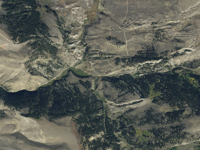 Aerial image of Warm Springs Dispersed Site