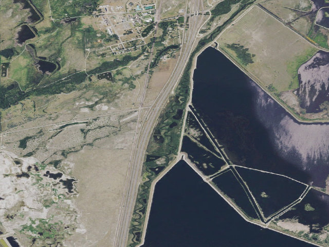 Aerial image of Warm Springs WMA