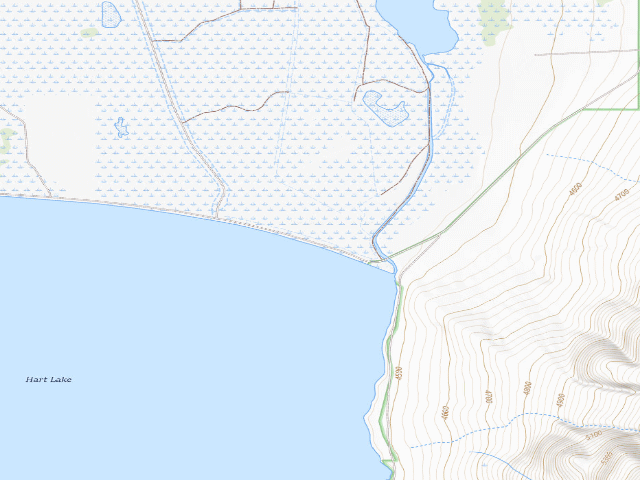 USGS topographic map of Warner Wetlands