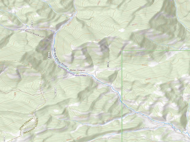 USGS topographic map of Wasatch County