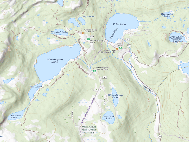 USGS topographic map of Washington Lake Group