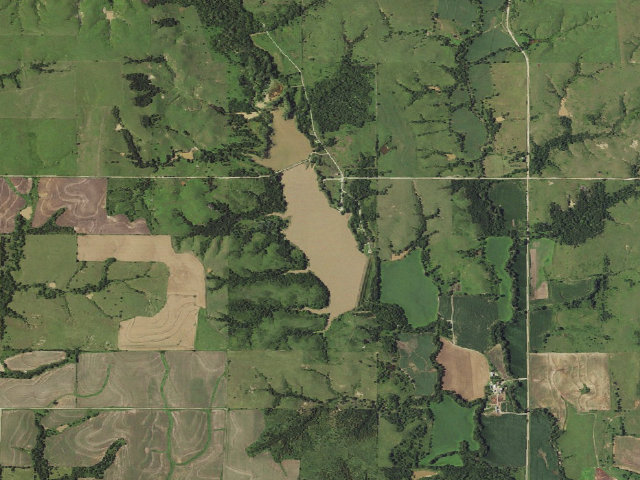 Aerial image of Washington State Fishing Lake