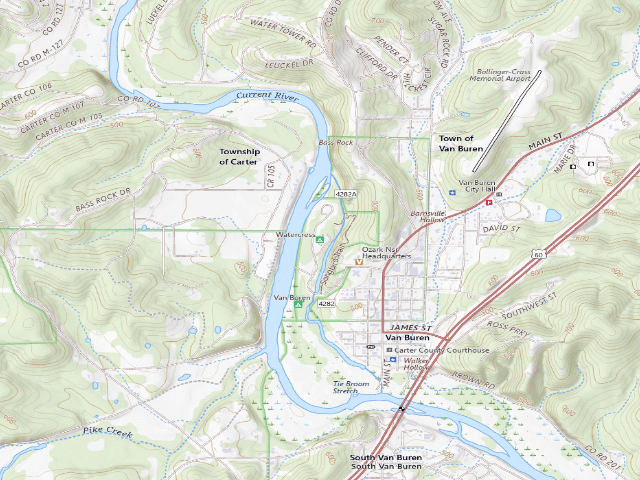USGS topographic map of Watercress