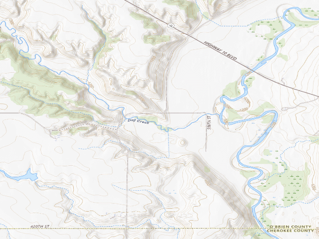 USGS topographic map of Waterman Prairie Complex