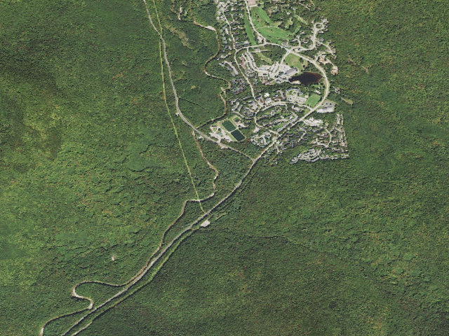 Aerial image of Waterville Valley Campground