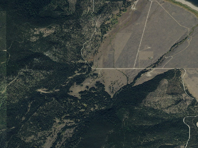 Aerial image of Watkins Trailhead