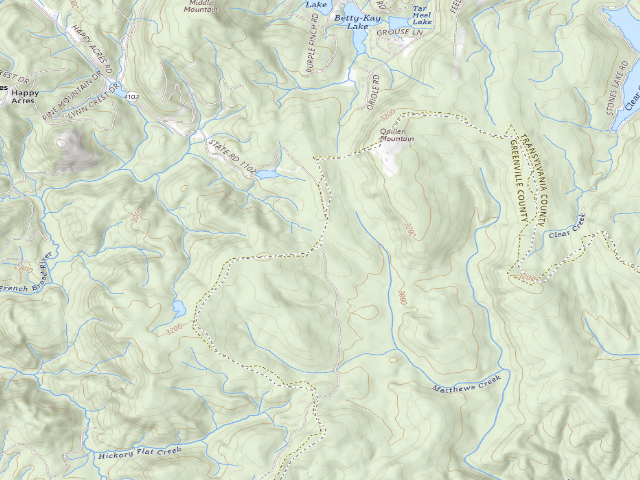 USGS topographic map of Watson-Cooper Heritage Preserve primitive camping (entrance)