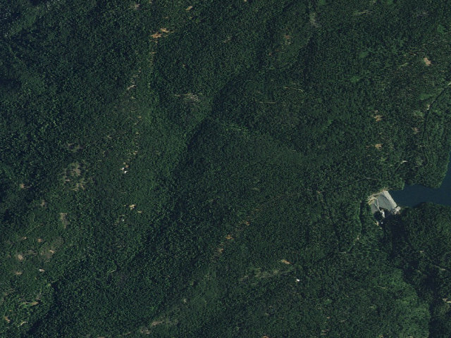 Aerial image of Watson Lake Campground