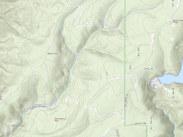 USGS topographic map of Watson Lake Campground