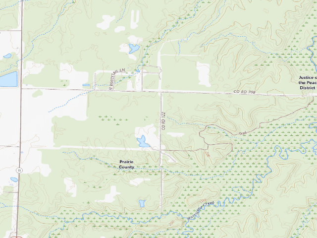 USGS topographic map of Wattensaw Camping Area #1