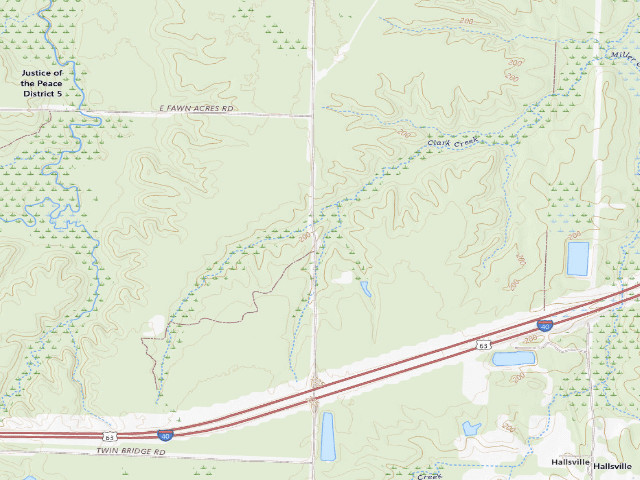 USGS topographic map of Wattensaw Camping Area #15