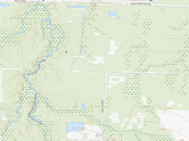 USGS topographic map of Wattensaw Camping Area #18