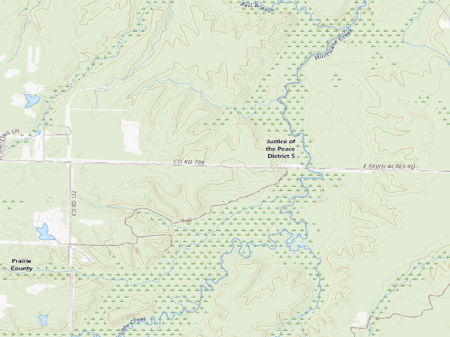 USGS topographic map of Wattensaw Camping Area #20