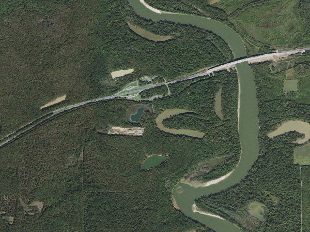 Aerial image of Wattensaw Camping Area #23