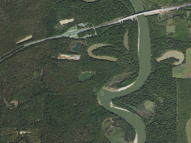 Aerial image of Wattensaw Camping Area #3