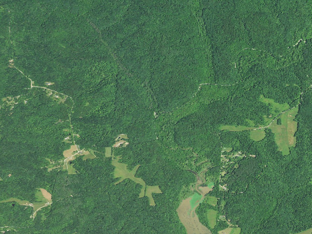 Aerial image of Wayne National Forest - Wildcat Hollow Trail and Trailhead (dispersed camping)