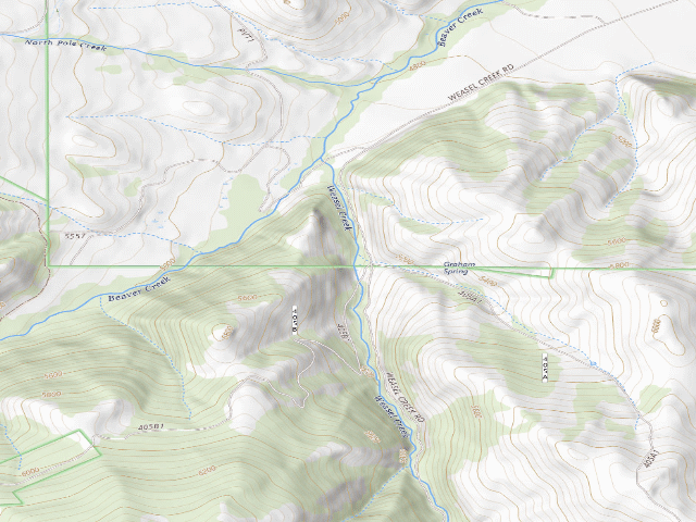 USGS topographic map of Weasel Rd 405 002