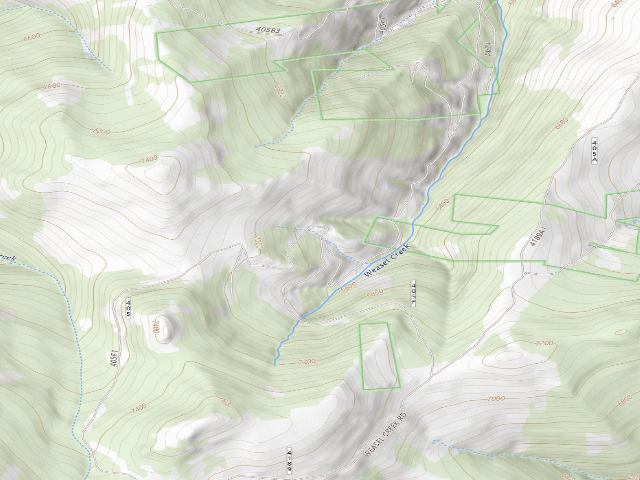 USGS topographic map of Weasel Rd 405 005