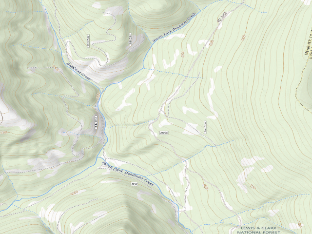USGS topographic map of Weatherwax-2056-01