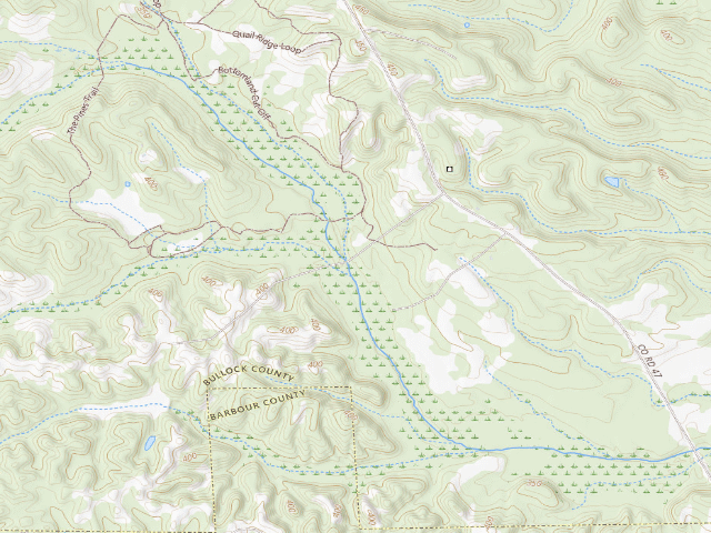 USGS topographic map of Wehle Land Conservation Center campground (Wehle Tract, Forever Wild)