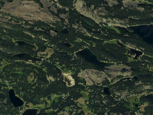 Aerial image of Weir and Johnson Campground