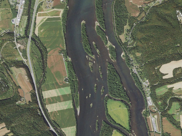 Aerial image of Weiser State Forest water-trail campsite 116