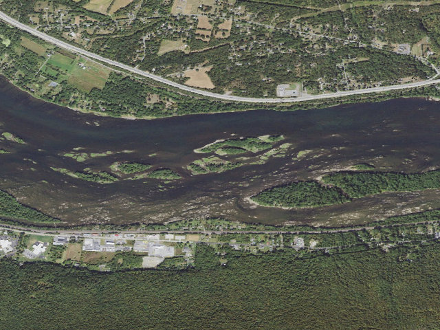 Aerial image of Weiser State Forest water-trail campsite 81b