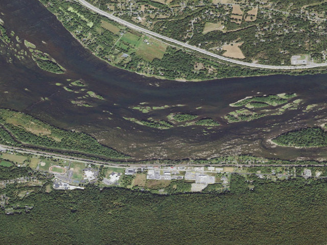 Aerial image of Weiser State Forest water-trail campsite 82