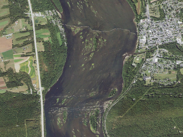 Aerial image of Weiser State Forest water-trail campsite 97