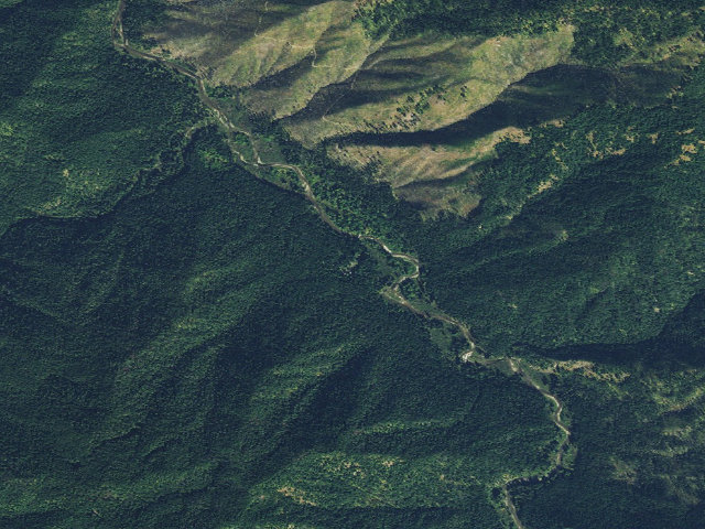 Aerial image of Weitas Guard Station Camp