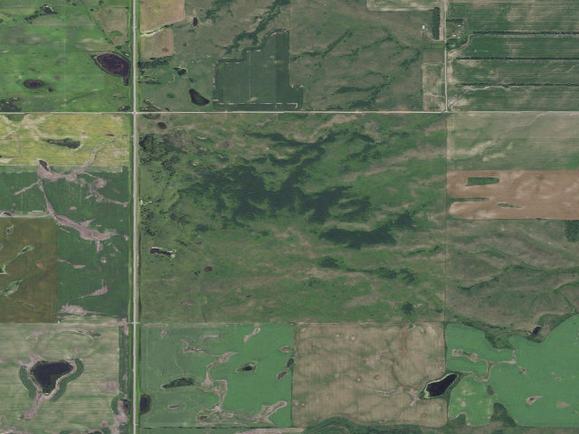 Aerial image of Wells County WMA (Wells County)
