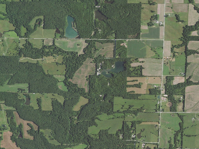 Aerial image of Wellsville Lake Conservation Area