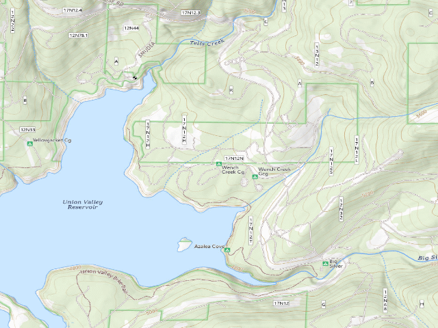 USGS topographic map of Wench Creek Cg
