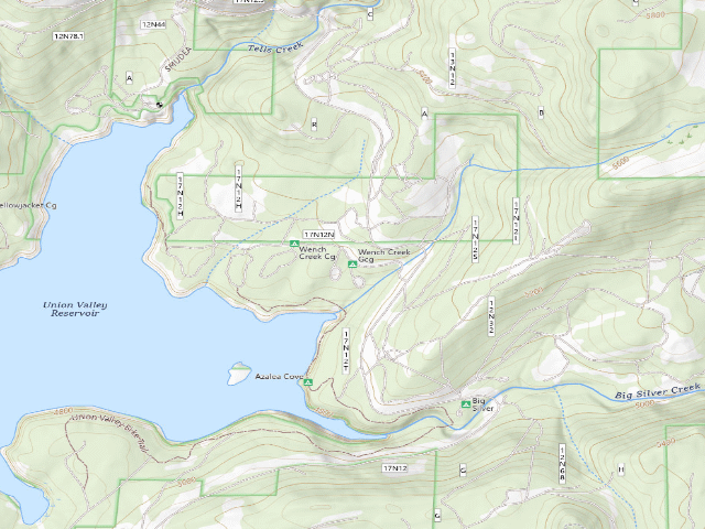USGS topographic map of Wench Creek Group