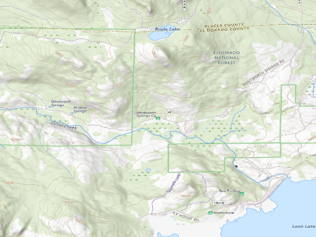 USGS topographic map of Wentworth Springs Cg