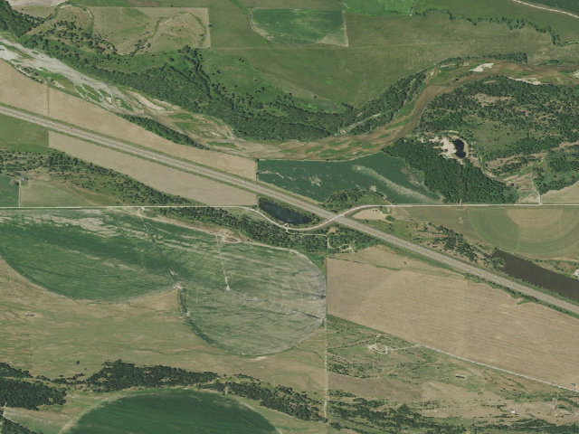 Aerial image of West Brady WMA