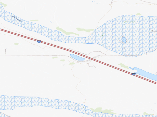 USGS topographic map of West Brady WMA