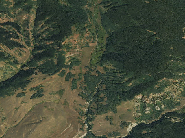 Aerial image of West Brush Designated Camping Area