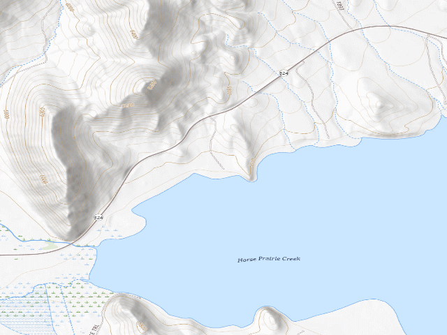 USGS topographic map of West Cameahwait Campground (Clark Canyon)