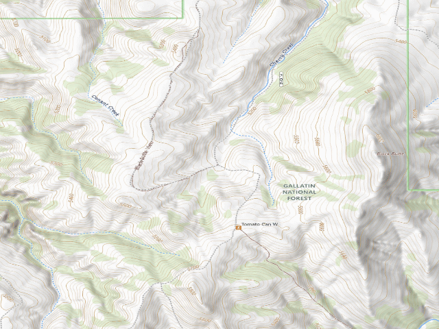 USGS topographic map of West Deer Creek 002