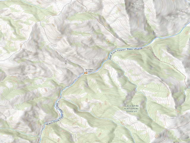 USGS topographic map of West Deer Creek Trailhead 03