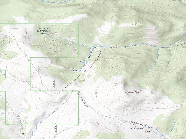 USGS topographic map of West Eklhorns Gfa - South Crow Lakes Th