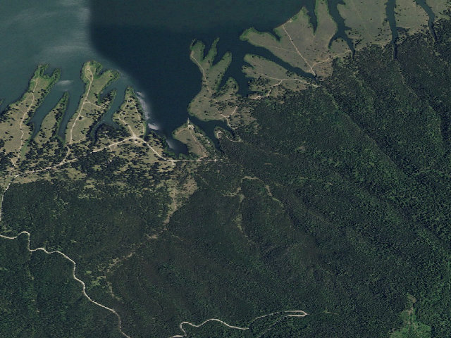 Aerial image of West End Campground