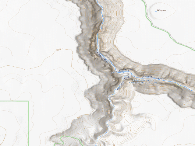 USGS topographic map of West Fork Bruneau Wild And Scenic River