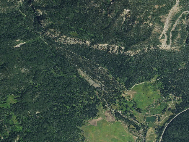 Aerial image of West Fork Campground