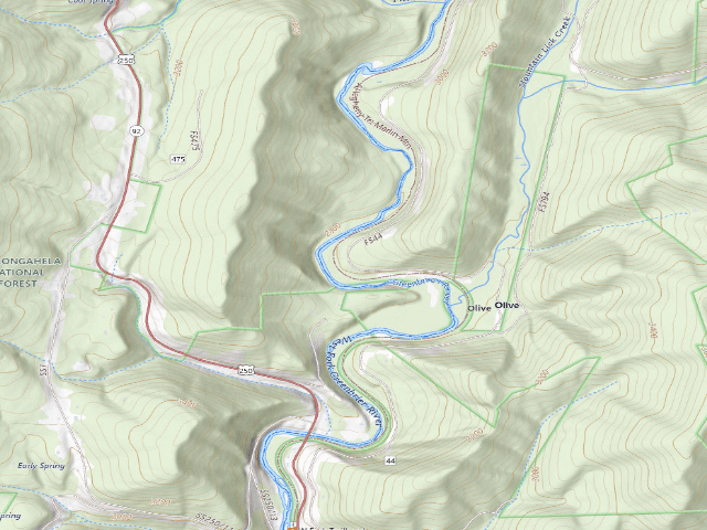 USGS topographic map of West Fork Fs 44 Dispersed