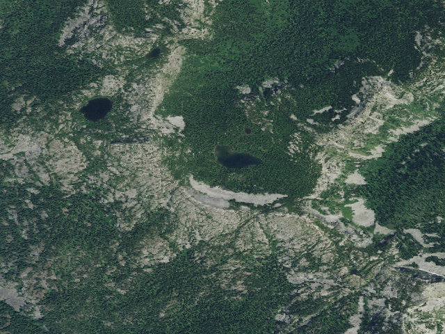 Aerial image of West Fork Lake